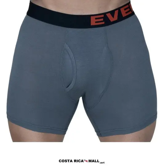 Bóxer GRAVITY MODAL EVERLAST resaltando su textura suave y ajuste ergonómico para mayor rendimiento. Color gris