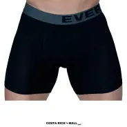 Bóxer GRAVITY MODAL EVERLAST resaltando su textura suave y ajuste ergonómico para mayor rendimiento. Color Negro gris