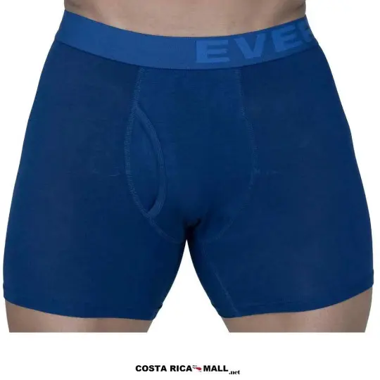 Bóxer GRAVITY MODAL EVERLAST resaltando su textura suave y ajuste ergonómico para mayor rendimiento. Color azul