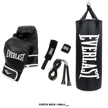 Juego de Boxeo Completo EVERLAST con saco de 60 lb para mayor rendimiento.