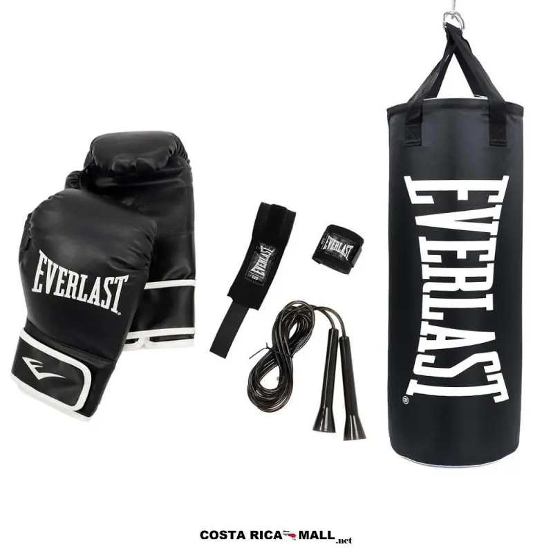 Juego de Boxeo Completo EVERLAST con saco de 60 lb para mayor rendimiento.