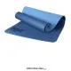 Colchoneta Yoga Mat 6mm TPE EVERLAST resaltando su textura antideslizante para mayor rendimiento. Color azul
