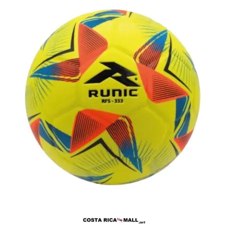 Balón de Futsal #3 RUNIC resaltando su textura de TPU para mayor rendimiento. Color Amarillo