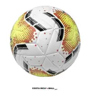 Balón de Fútbol #4 RS4V450 RUNIC. Color blanco con detalles de colores. Vista atrás