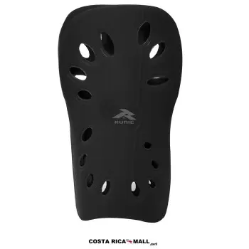 Espinilleras para Fútbol Mini XS RUNIC en color Negro para entrenamiento de niños de 5 a 7 años.