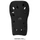 Espinilleras para Fútbol Mini XS RUNIC en color Negro para entrenamiento de niños de 5 a 7 años.