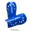 Espinilleras para Fútbol Sencillas PIONEER en tallas S-XS-XXS con protección de plástico y espuma EVA. Color azul