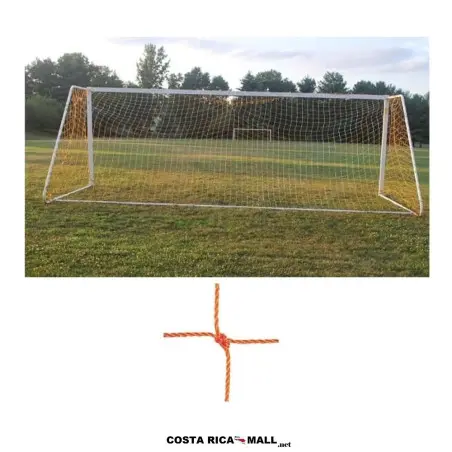 Par de Redes para Fútbol 11 T4022N en color naranja brillante, ideales para entrenamiento recreativo en Costa Rica.