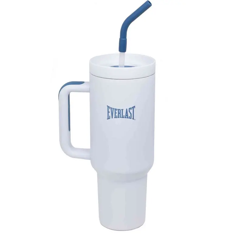 Botella deportiva EVERLAST CORE 1200ml de acero inoxidable sin BPA en Costa Rica. Color blanco