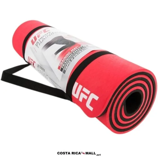 Colchoneta UFC NBR diseñada para ejercicios, estabilidad y entrenamiento en casa. Vista Enrollada