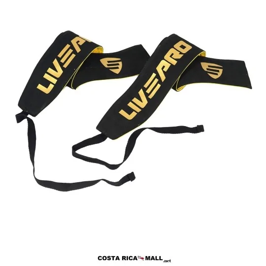 Tiras para pesas LIVEPRO LP8775 para mejorar agarre en levantamiento de fuerza