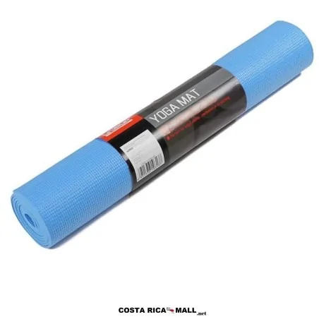 Colchoneta yoga mat 4mm LIVEUP LS3231 antideslizante para entrenamiento y pilates. Color Azul