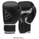 Guantes de Boxeo ADIDAS HYBRID 80 AD-IH80 para entrenamiento y sparring. Color Negro con Blanco