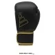 Guantes de Boxeo ADIDAS HYBRID 80 AD-IH80 para entrenamiento y sparring. Color Negro con Dorado