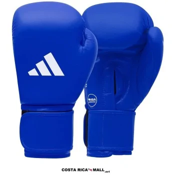 Guantes de boxeo IBA ADIDAS AD-IIBAG1 para competencia y entrenamiento profesional. Color Azul
