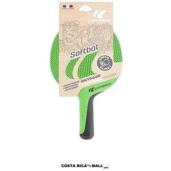 Raqueta de ping pong CORNILLEAU SOFTBAT outdoor para juego recreativo en exteriores. Color Verde