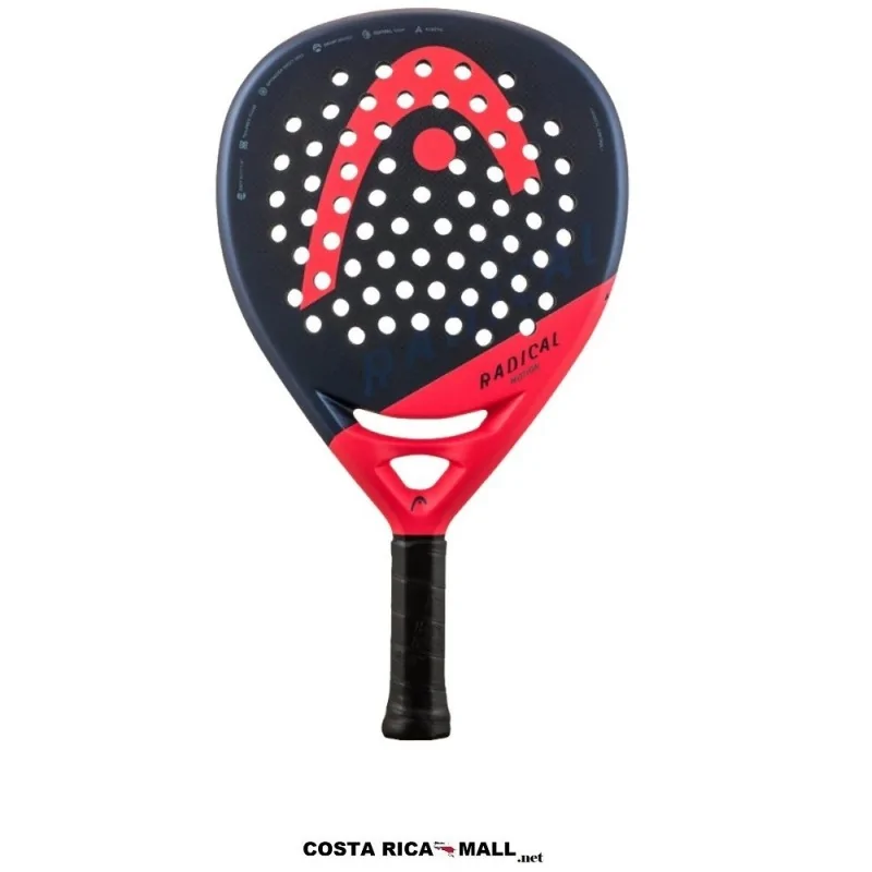 Pala de pádel HEAD Radical Motion 222044 con carbono 3K, tecnología Auxetic y diseño ligero para máximo control.