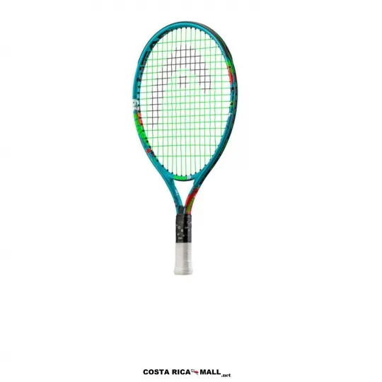 Raqueta de tenis junior HEAD Novak 19 para niños de 2 a 4 años con diseño colorido y tecnología de reducción de vibraciones.
