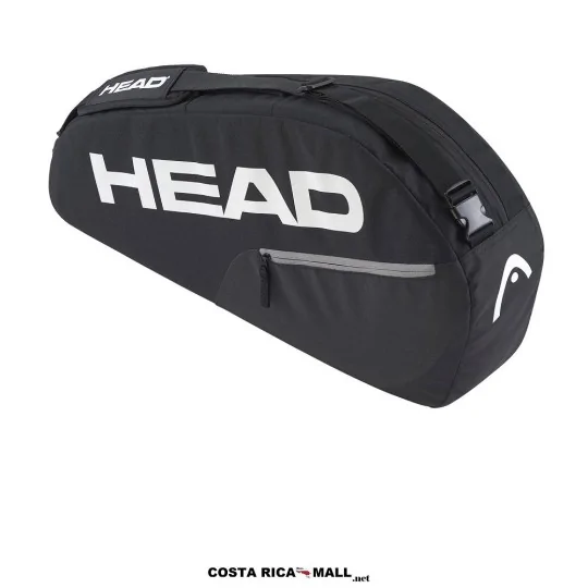 Bolso para raquetas HEAD RACQUET S para 3 raquetas, bolsillo para accesorios y reforzada para mayor protección. Negro