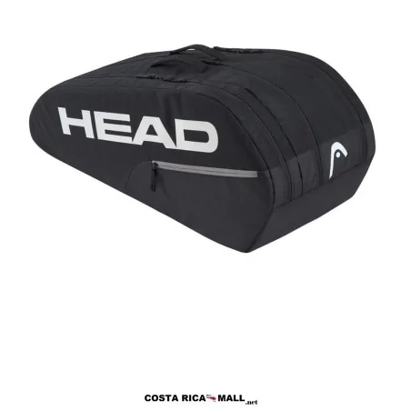 Bolso para raquetas HEAD RACQUET L con capacidad para 9 raquetas, tres compartimentos principales. Color Negro