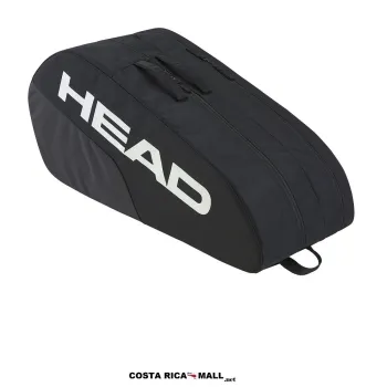 Bolso para raquetas HEAD RACQUET M con capacidad para 6 raquetas, dos compartimentos principales. Color Negro