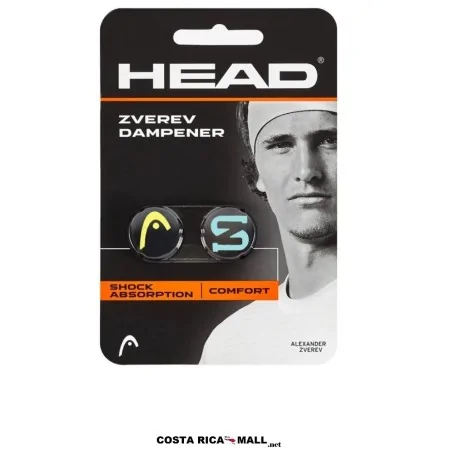 Antivibrador para tenis HEAD Zverev HE-285120 con diseño exclusivo, materiales resistentes. Color Azul y Amarillo