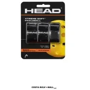 Grip para pickleball HEAD XTREME SOFT 285681 con material de alta adherencia, perforaciones para ventilación. Color Negro