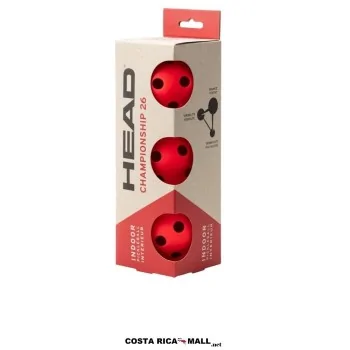 Bolas para pickleball HEAD Championship 26 Indoor 557023 con 26 perforaciones, alta visibilidad y control en interiores.
