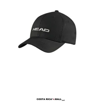 Gorra deportiva HEAD Promotion 287299 con ajuste de velcro, diseño clásico para diversas actividades. Color Negro