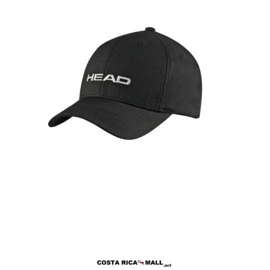Gorra deportiva HEAD Promotion 287299 con ajuste de velcro, diseño clásico para diversas actividades. Color Negro