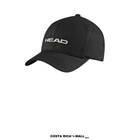 Gorra deportiva HEAD Promotion 287299 con ajuste de velcro, diseño clásico para diversas actividades. Color Negro