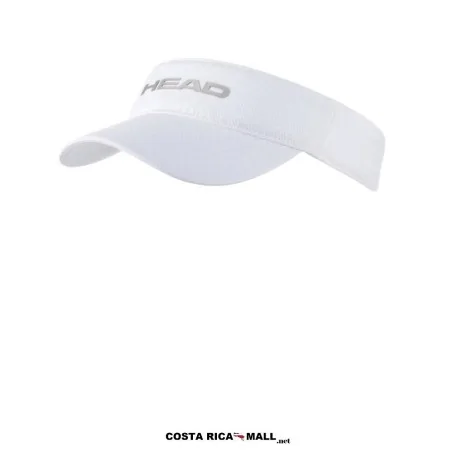 Visera deportiva HEAD Performance 287105 con tejido transpirable de secado rápido, ajuste mediante velcro. Color Blanco