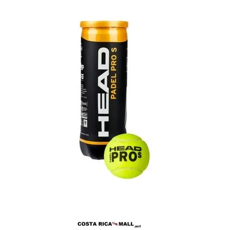 Bolas para pádel HEAD PRO S 575713 con núcleo reforzado, excelente rebote y velocidad ideal.