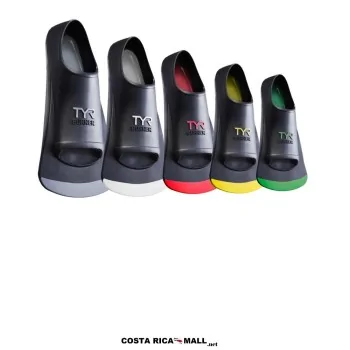 Patas de Rana para Natación TYR Burner EBP LFBP con diseño corto de entrenamiento, estructura ergonómica.