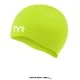 Gorra de Natación Silicone Senior TYR fabricada en silicona de alta calidad, con diseño hidrodinámico. Color Lima