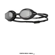 Lentes para Natación BLACKOPS 140EV RACING TYR con diseño de perfil bajo, tecnología anti-fog, protección UV. Color Negro