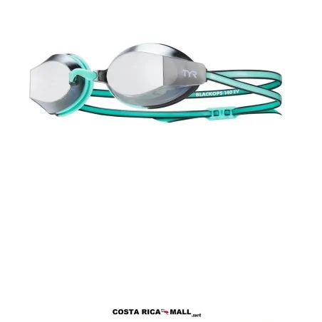 Lentes Para Natación Mujer BLACKOPS 140EV MIRROR LGBKOPFM TYR con lentes espejados, tecnología anti-fog. Color Verde