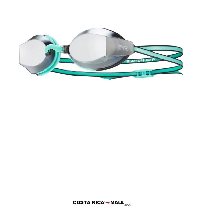 Lentes Para Natación Mujer BLACKOPS 140EV MIRROR LGBKOPFM TYR con lentes espejados, tecnología anti-fog. Color Verde