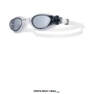 Lentes Para Natación VESI JR LGHYB TYR con diseño unibody de perfil bajo, juntas DURAFIT® y protección UV. Color Negro