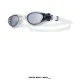 Lentes Para Natación VESI JR LGHYB TYR con diseño unibody de perfil bajo, juntas DURAFIT® y protección UV. Color Negro