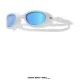 Lentes Para Natación Special Ops 2.0 Mirror LGSPL2M TYR con lentes espejados, protección UV. Color Blanco