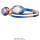 Lentes Para Natación SWIMPLE TIE DYE KDS LGSWTD TYR con diseño infantil unibody, protección UV. Color naranja