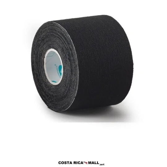 Tape Kinesiology UP disponible en varios colores, diseñado para brindar soporte muscular y articular. Color Negro