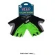 Guantes de Ciclismo VELO con diseño de medio dedo, palma acolchada, ajuste mediante velcro. Color Verde claro