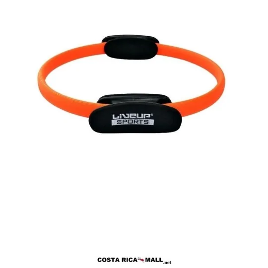 Aro para Pilates LIVEUP LS3167B con doble empuñadura de EVA, estructura resistente y diseño ligero.