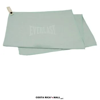 Toalla Microfibra 40x80cm EVERLAST de secado rápido, ligera y absorbente, ideal para gimnasio. Color Aqua