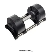 Mancuerna Ajustable 20kg CORSAIR con 10 discos intercambiables, estructura resistente y mango ergonómico.