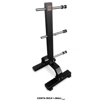 Rack para Discos de Pesas con estructura resistente para almacenamiento seguro y organización eficiente.