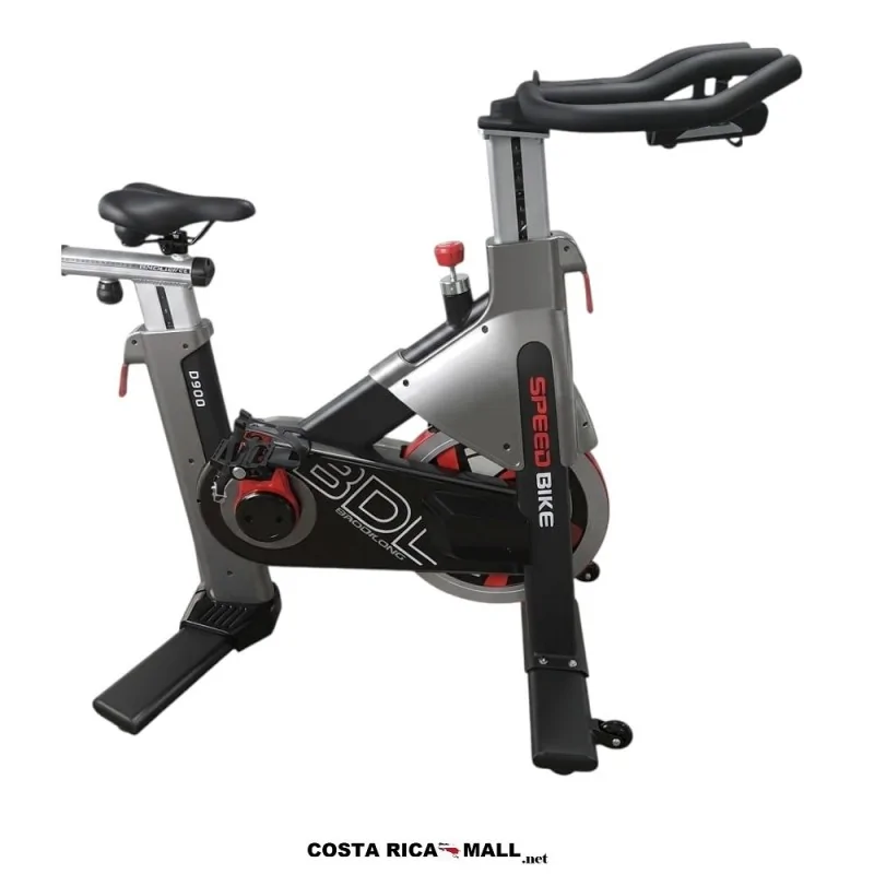 Bicicleta para Spinning Profesional Baodilong BDL-D900 con transmisión por correa, resistencia ajustable, asiento ergonómico.