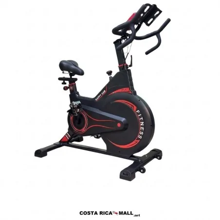 Bicicleta para Spinning Happy Gam con resistencia regulable, asiento ajustable, pedales de seguridad y estructura robusta.